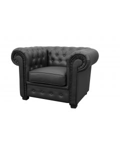 Chesterfield Style Armchair Faux Leather