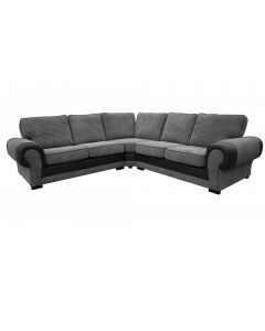 TANGO Fabric Corner Sofa (2c2) Black/Grey